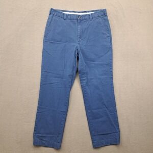 Brooks Brothers Clark Mens Blue Cotton Chino Pants Size 34x30 (Measures: 33x28)